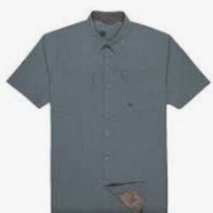 Dakota Grizzly Barkley button front shirt Cloud Heather